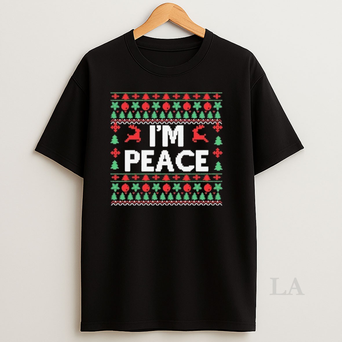 Original Im Peace Ugly Christmas Shirt