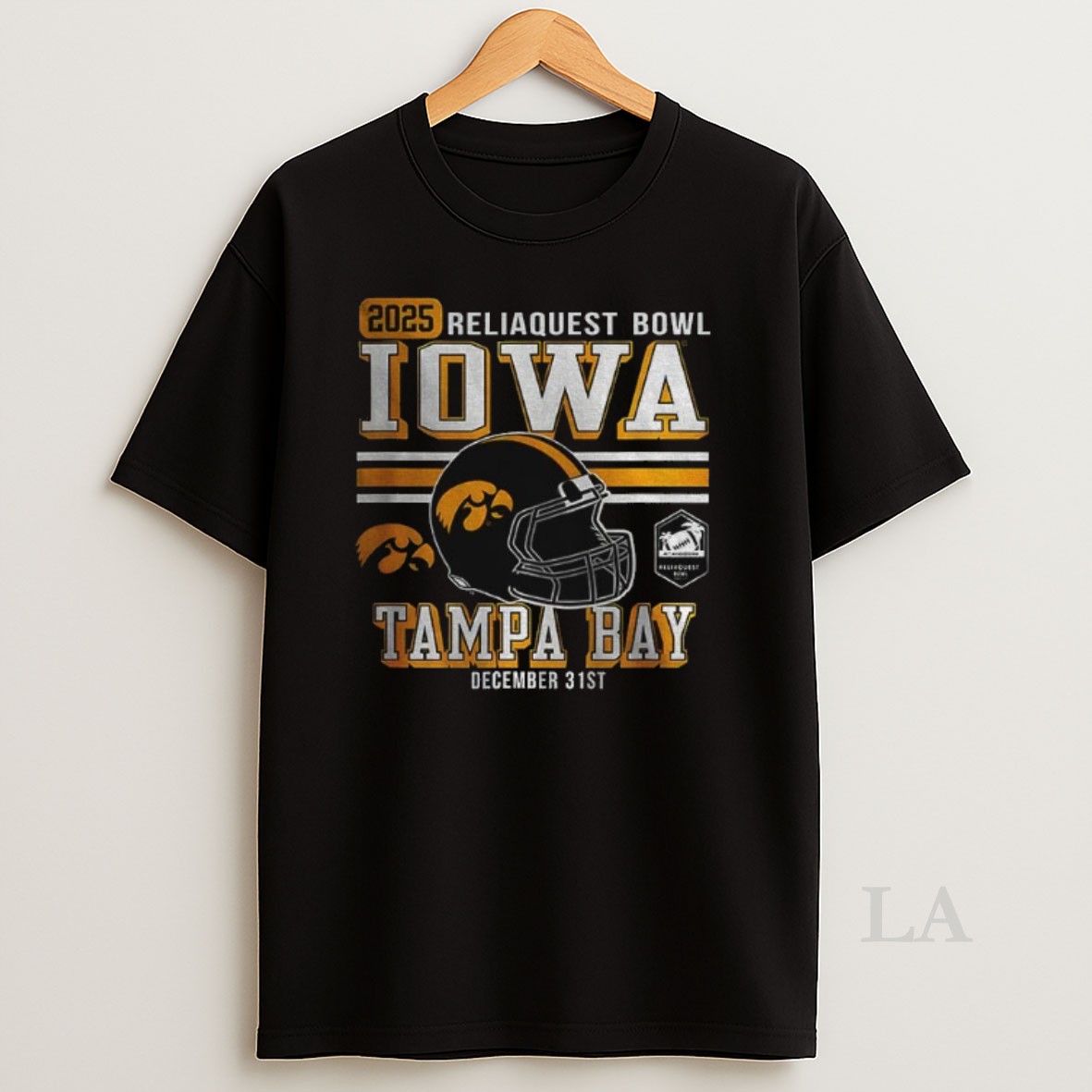 Original Iowa Hawkeyes Football Reliaquest Bowl 2025 Tampa Bay December 31st Shirt