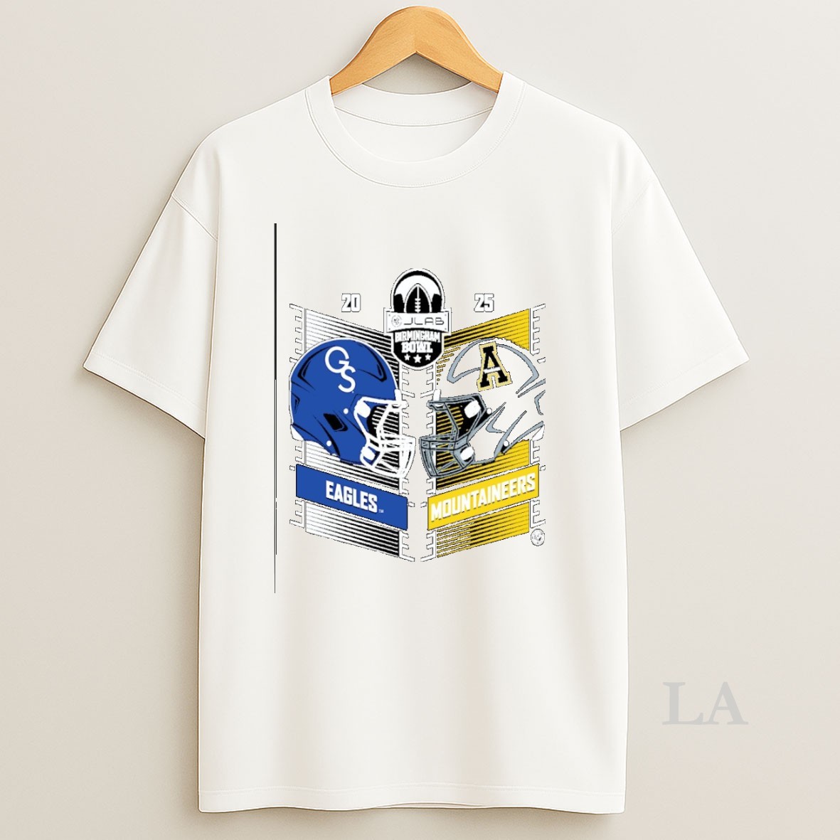 Original Jlab Birmingham Bowl 2025 Georgia Southern Eagles And Appalachian State Mountaineers H2h Shirt