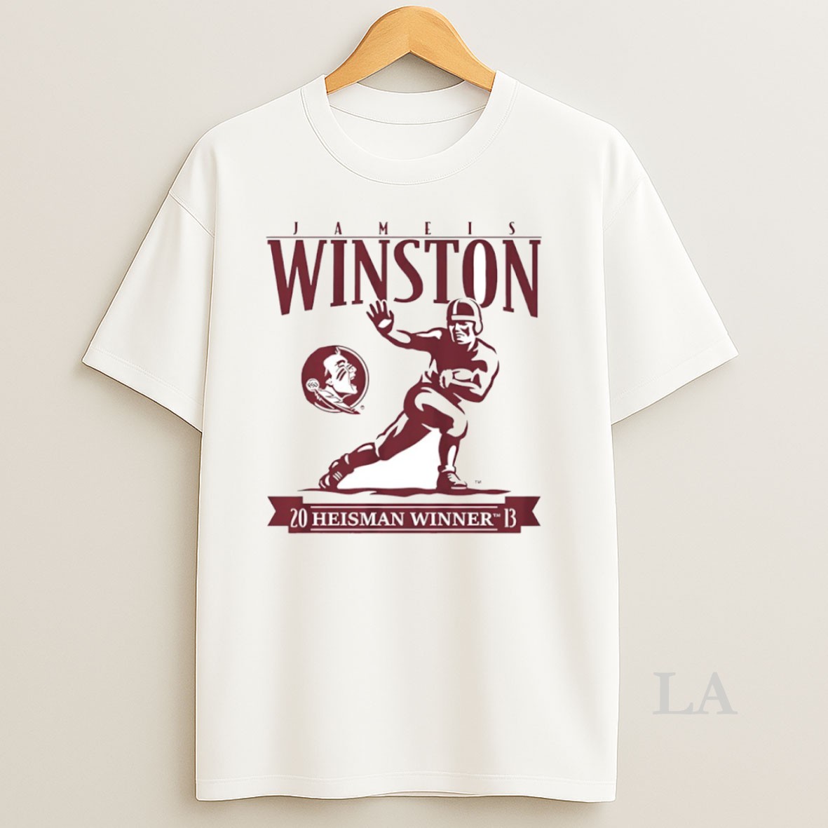 Original Jameis Winston Florida State Seminoles Football 2013 Heisman Winner Trophy Circle Shirt