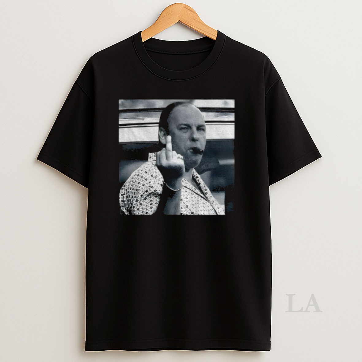 Original James Gandolfini Middle Finger The Sopranos Cast Mafia Tv Show Lover Shirt