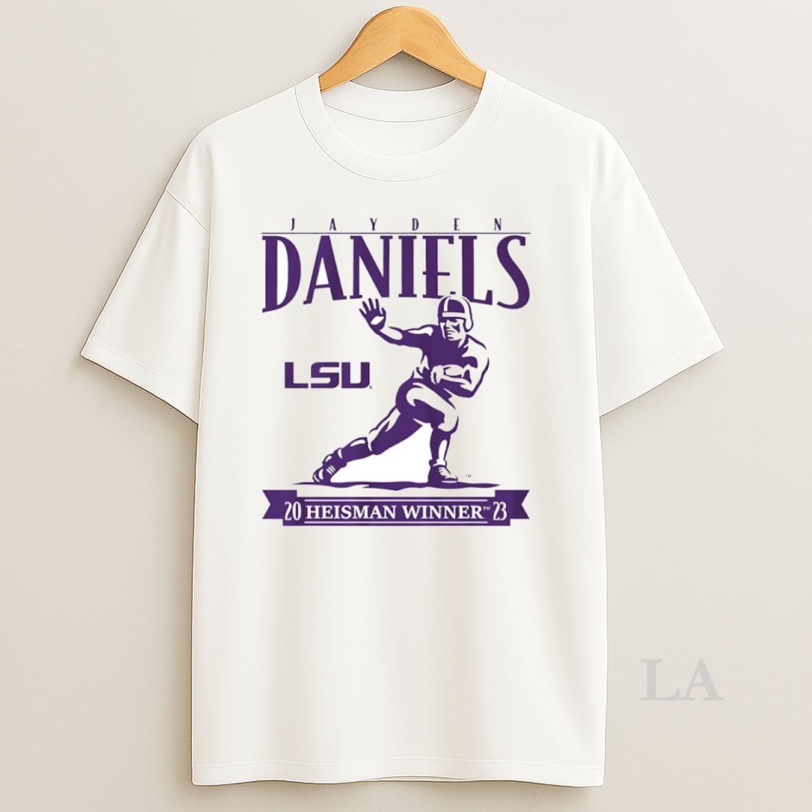 Original Jayden Daniels Lsu Tigers Football 2023 Heisman Winner Trophy Circle Shirt