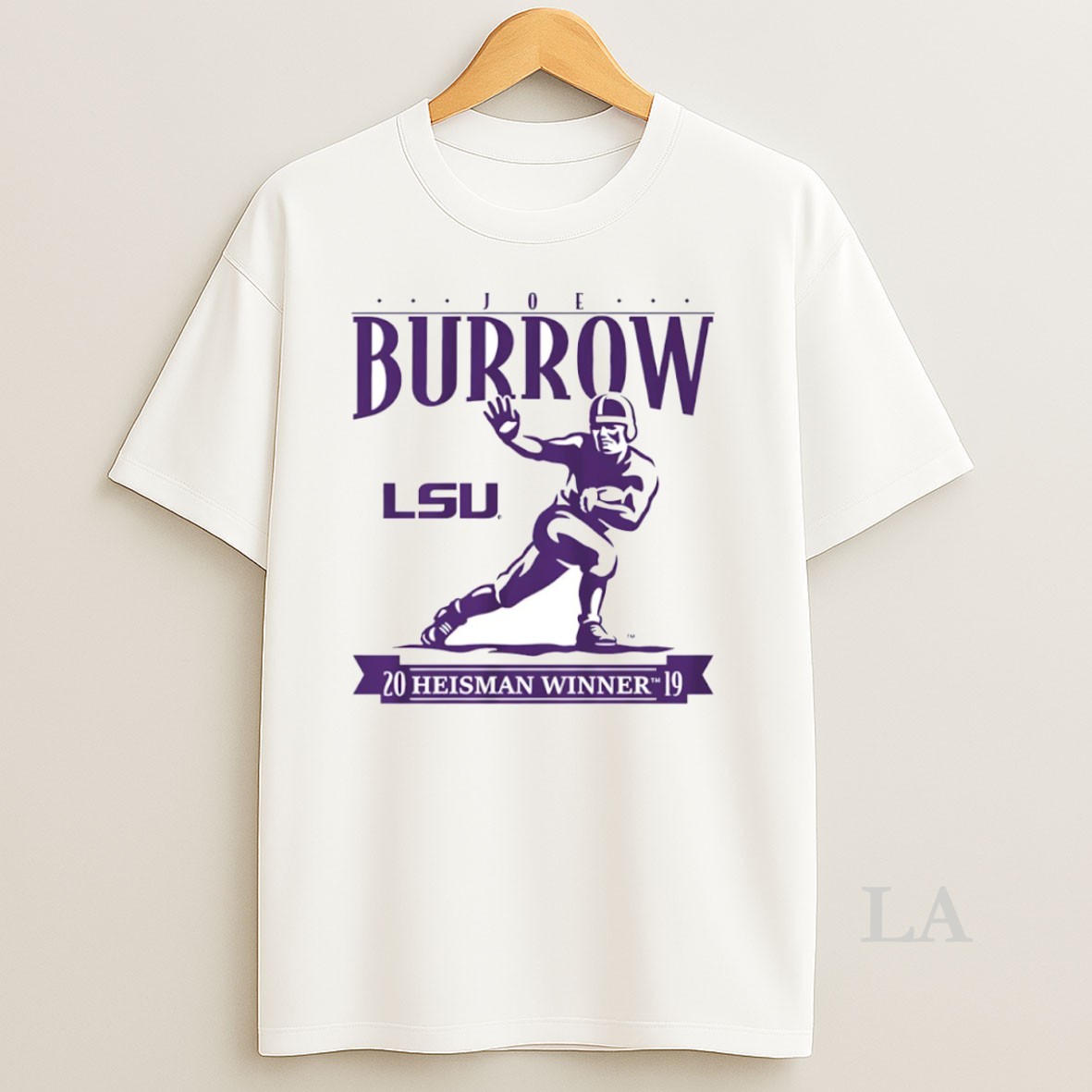 Original Joe Burrow Lsu Tigers Football 2019 Heisman Winner Trophy Circle Shirt
