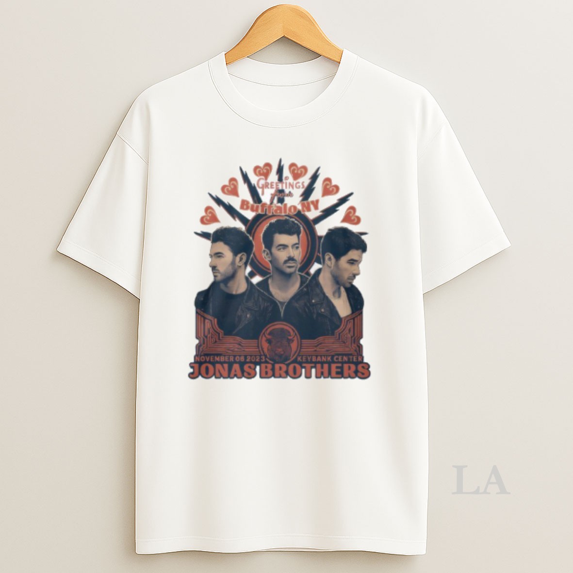 Original Jonas Brothers Greetings From Your Hometown Buffalo Ny Shirt