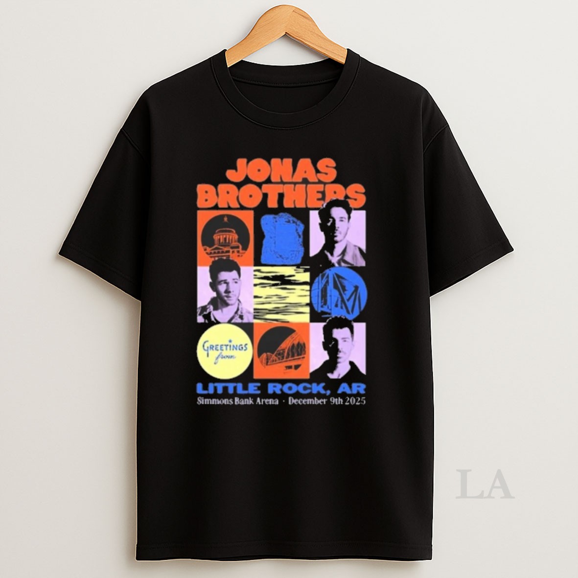 Original Jonas Brothers Little Rock Ar Simmons Bank Arena December 9 2025 Event Shirt