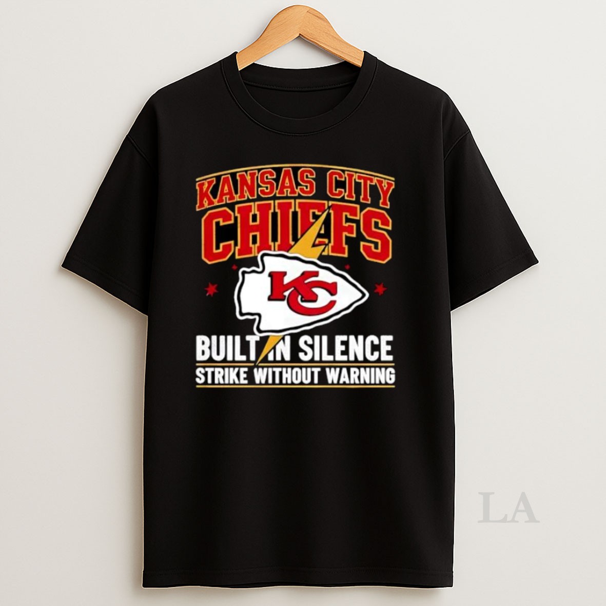 Original Kansas City Chiefs Built In Silence Strike Without Warning Shirt