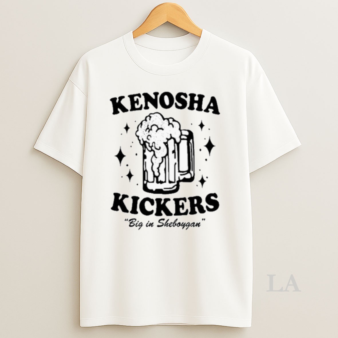 Original Kenosha Kickers Big In Sheboygan Beer Shirt