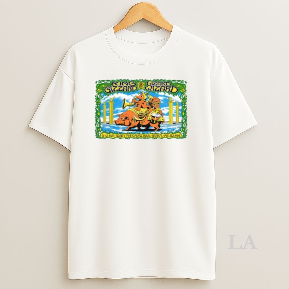 Original King Gizzard The Lizard Wizard The Sidney Myer Music Bowl Naarm Melbourne Dec 12 2025 Shirt