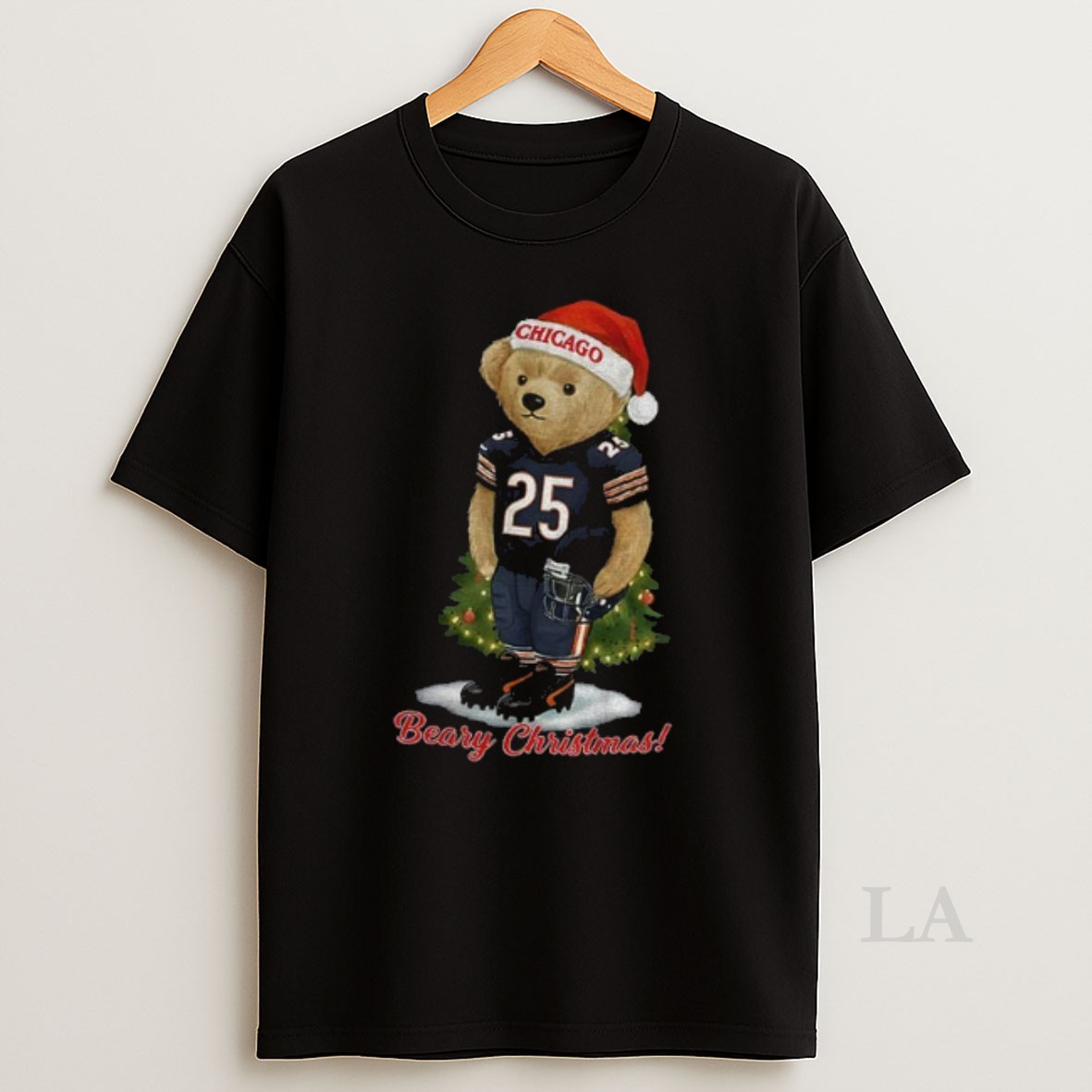 Original Kyle Monangai Chicago Bears Football Beary Christmas Shirt