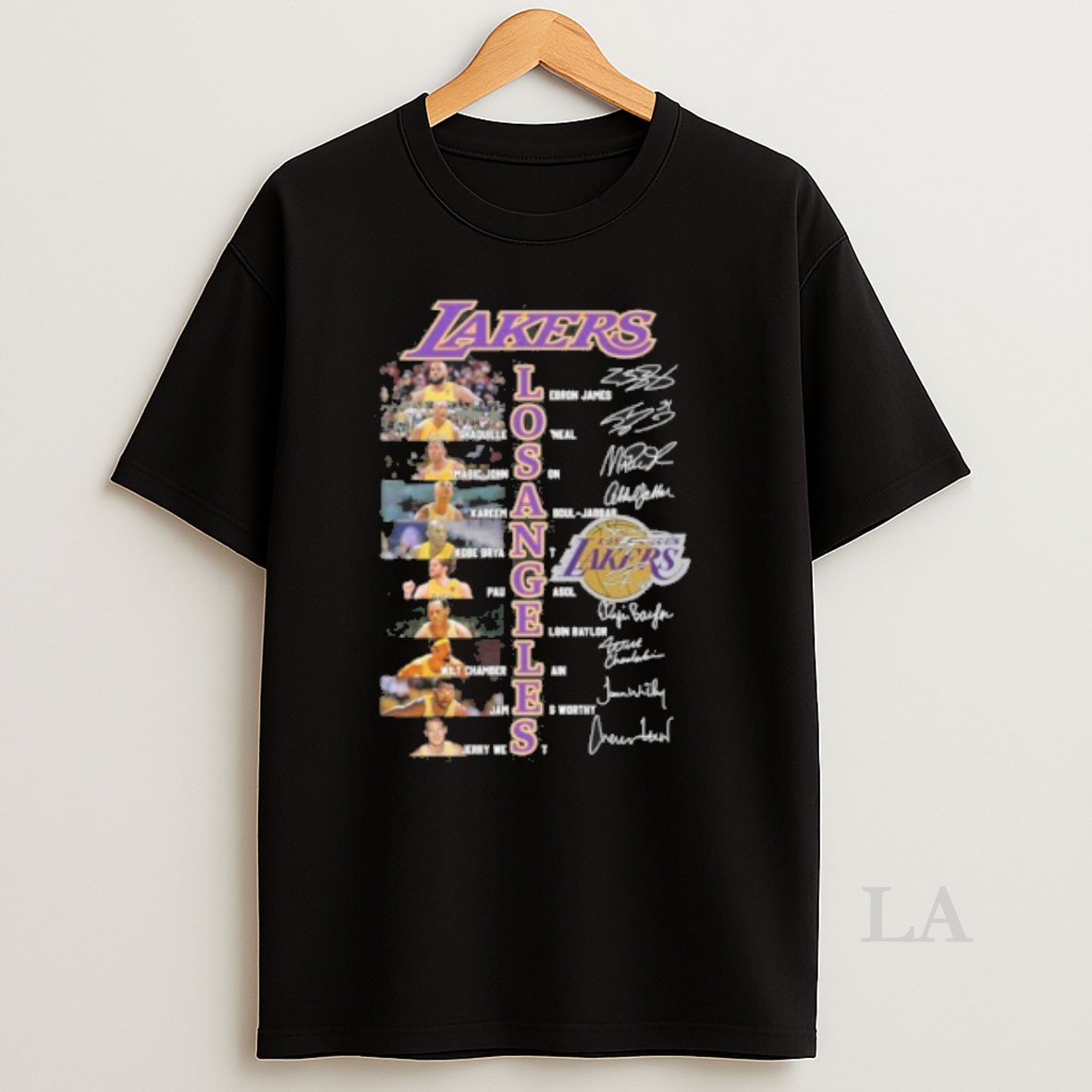 Original Lakers Los Angeles Player Signature Shirt