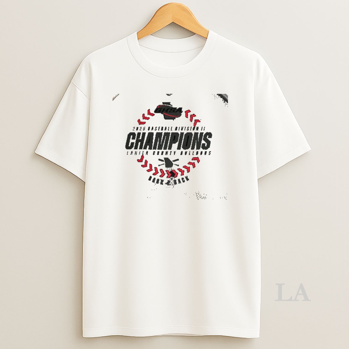 Original Lanier County Bulldogs 2025 Ghsaa Baseball Division 2 State Champions Shirt