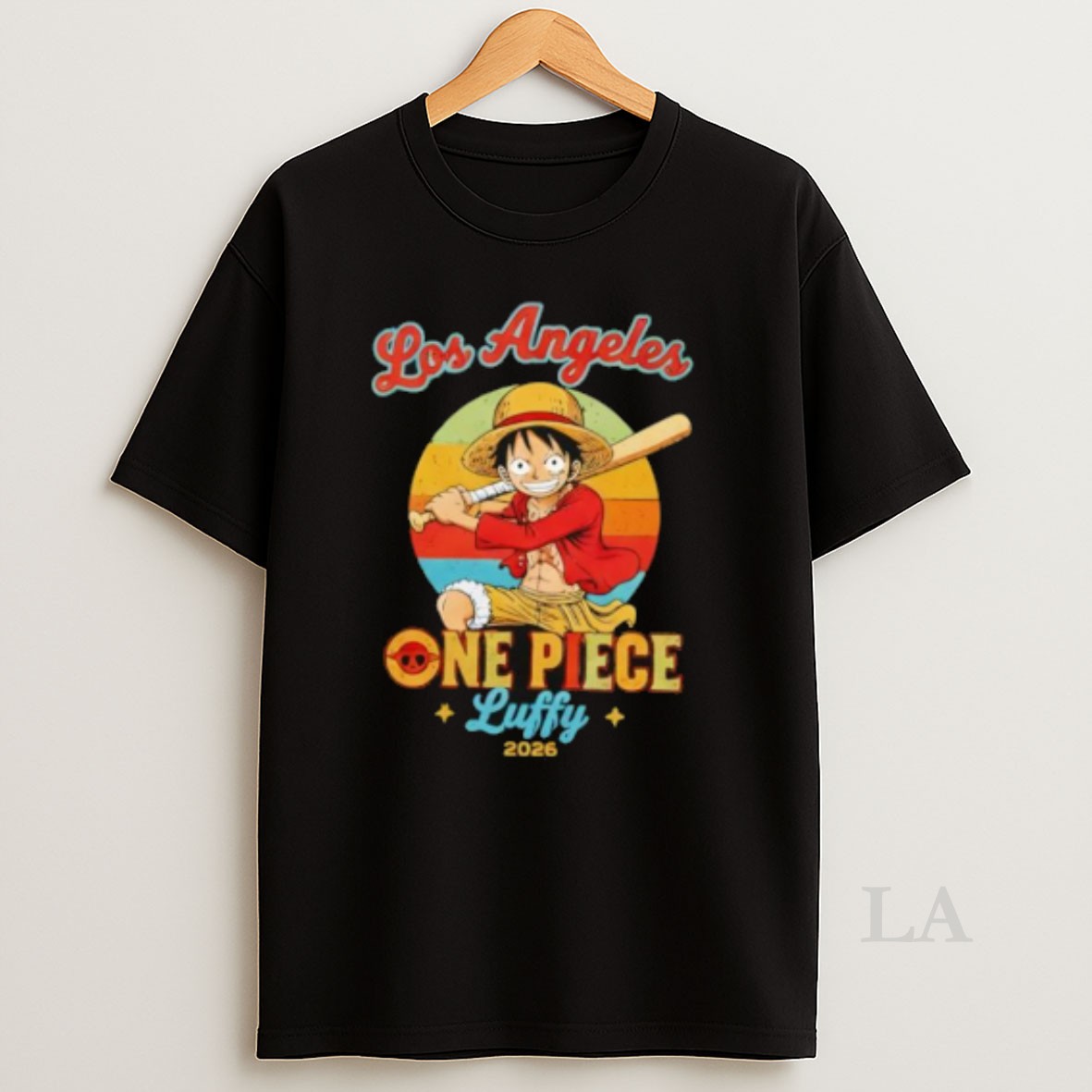Original Los Angeles Angels One Piece 2026 Luffy Shirt