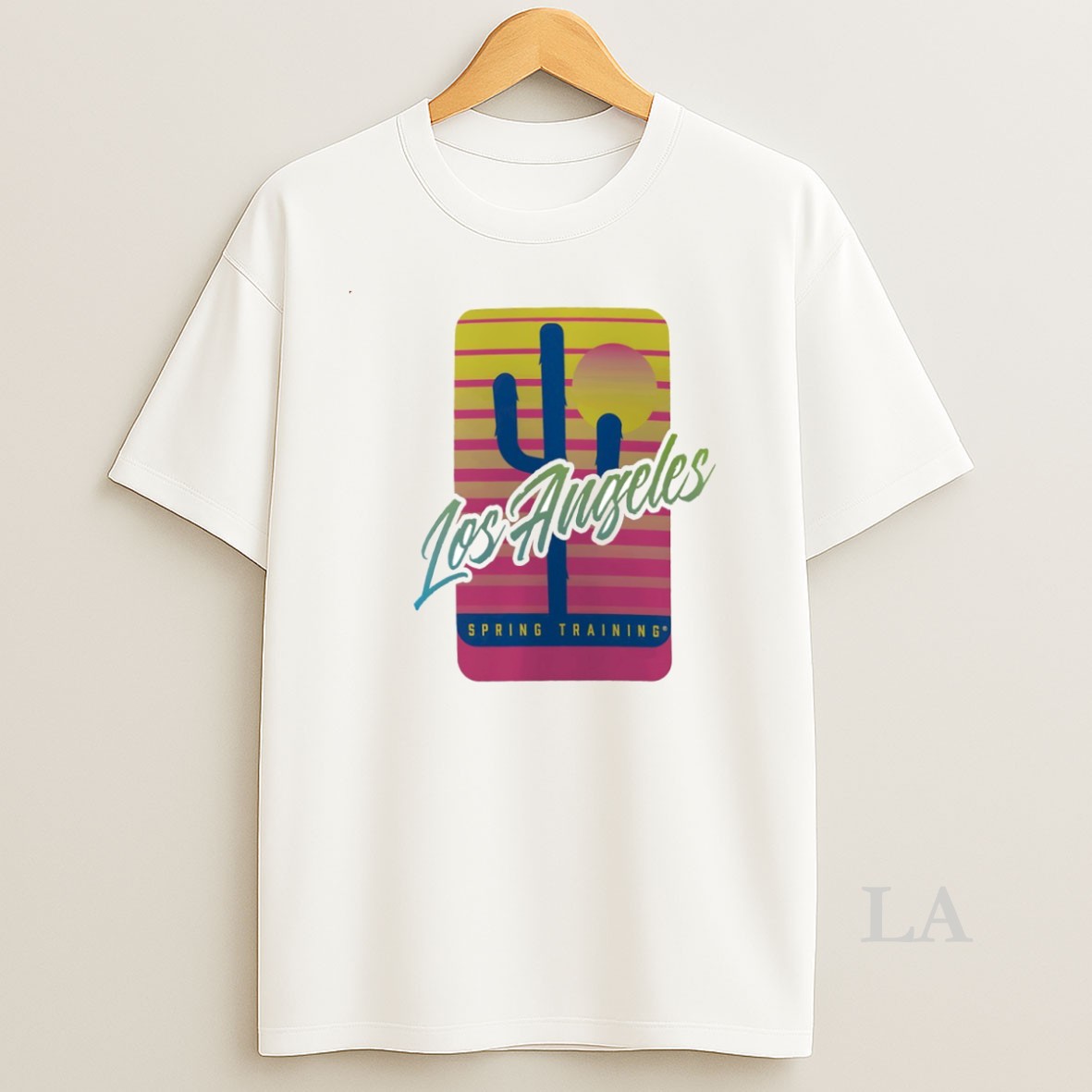Original Los Angeles Dodgers Spring Training Sunset Circle Shirt