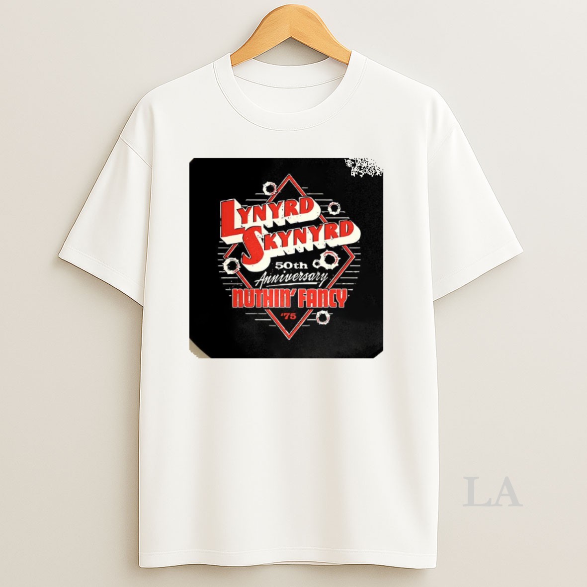 Original Lynyrd Skynyrd Nuthin Fancy 50th Anniversary Diamond Logo Retro Shirt