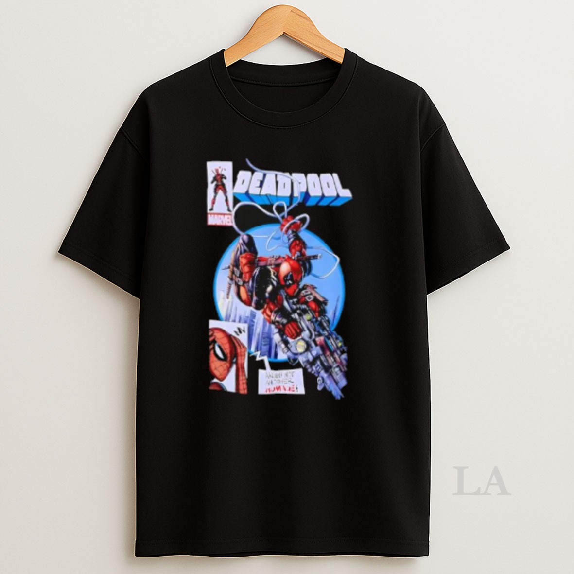Original Marvel Deadpool And Spider Man Comic Cover Stylish Shirt