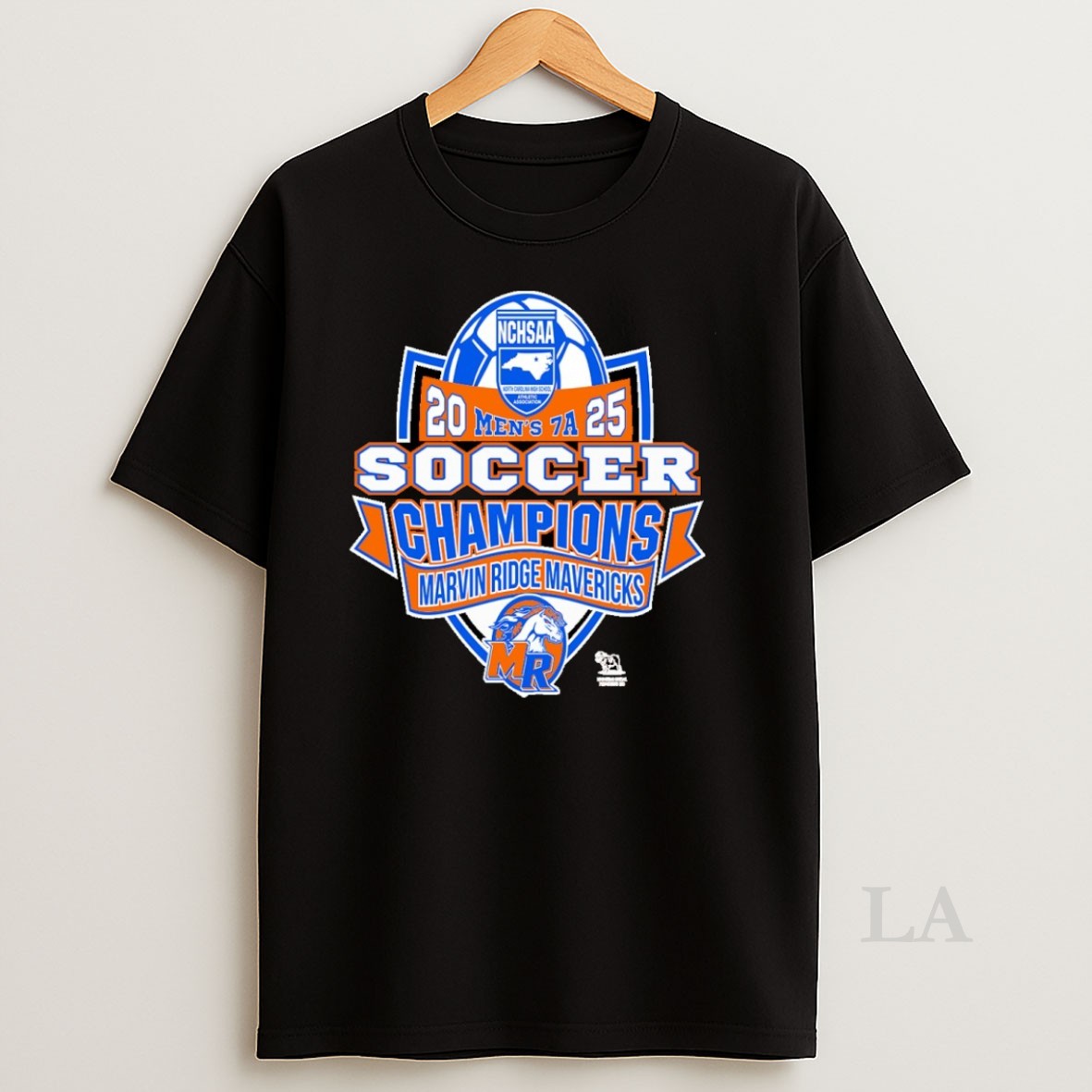 Original Marvin Ridge Mavericks Nchsaa Soccer Division 7a Champions Shirt