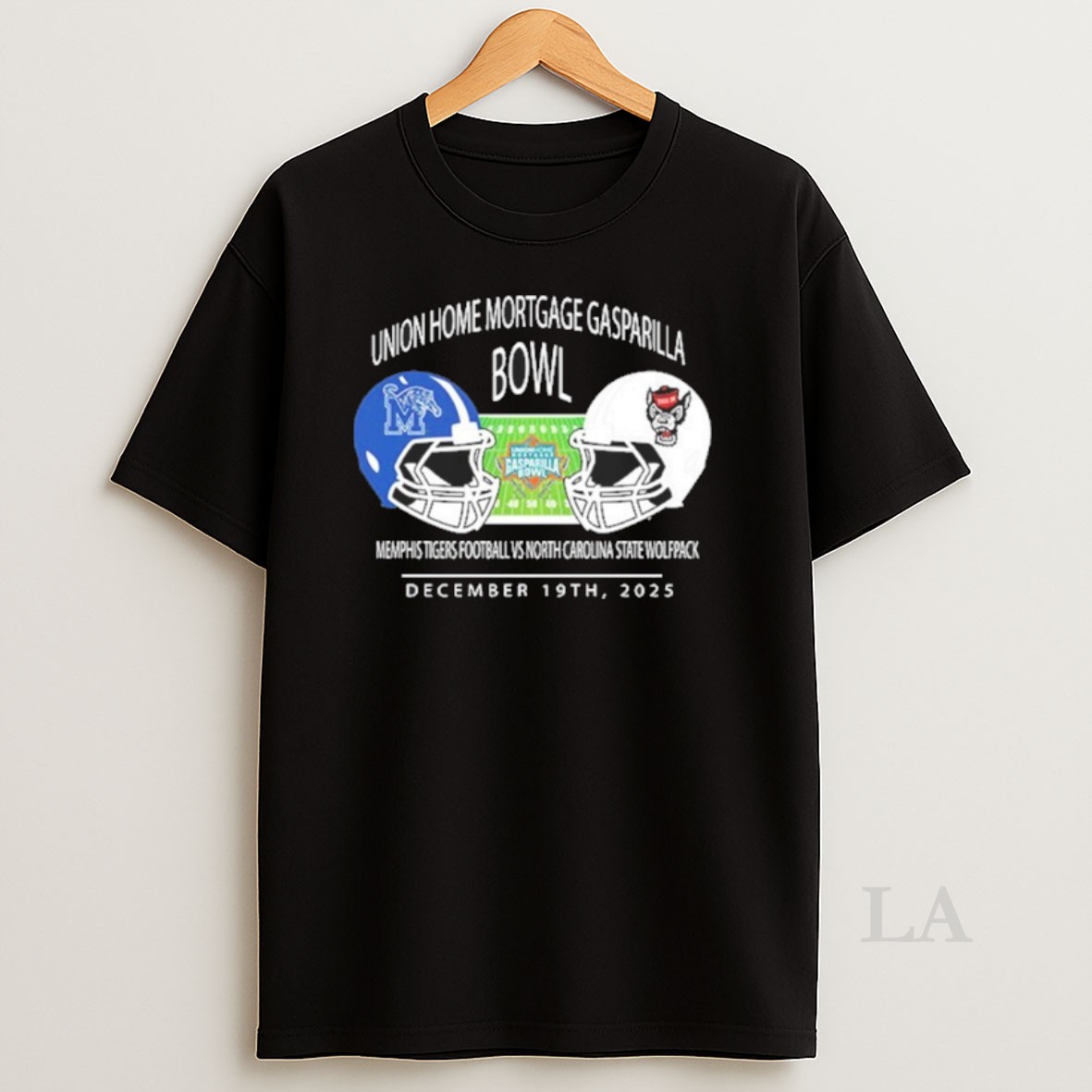 Original Memphis Tigers Vs Nc State Wolfpack Union Home Mortgage Gasparilla Bowl December 19th 2025 Shirt