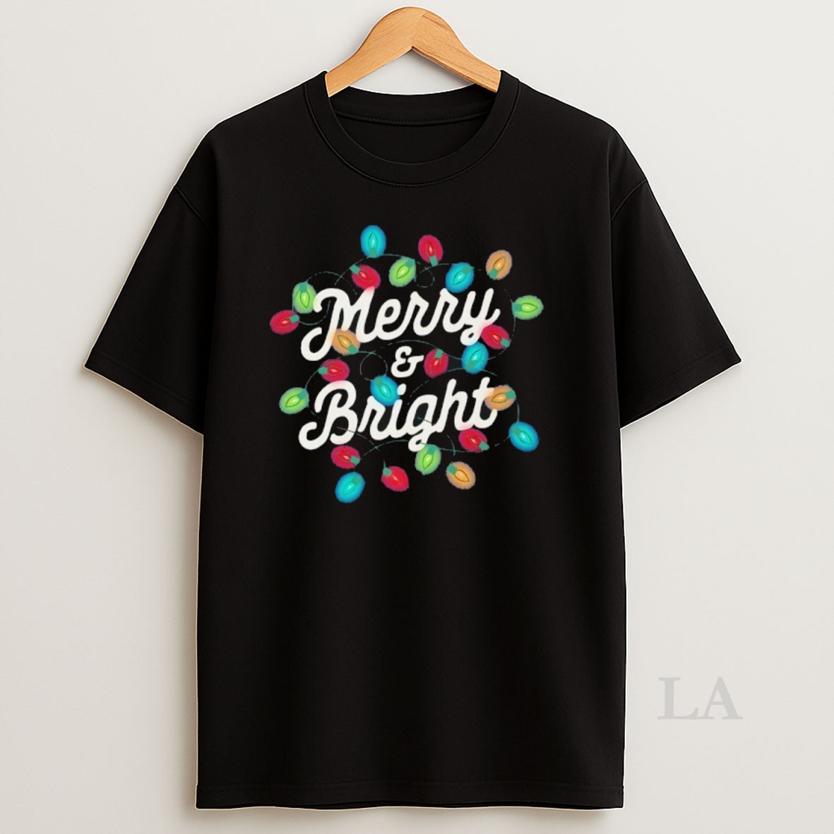 Original Merry And Bright Christmas Lights Shirt