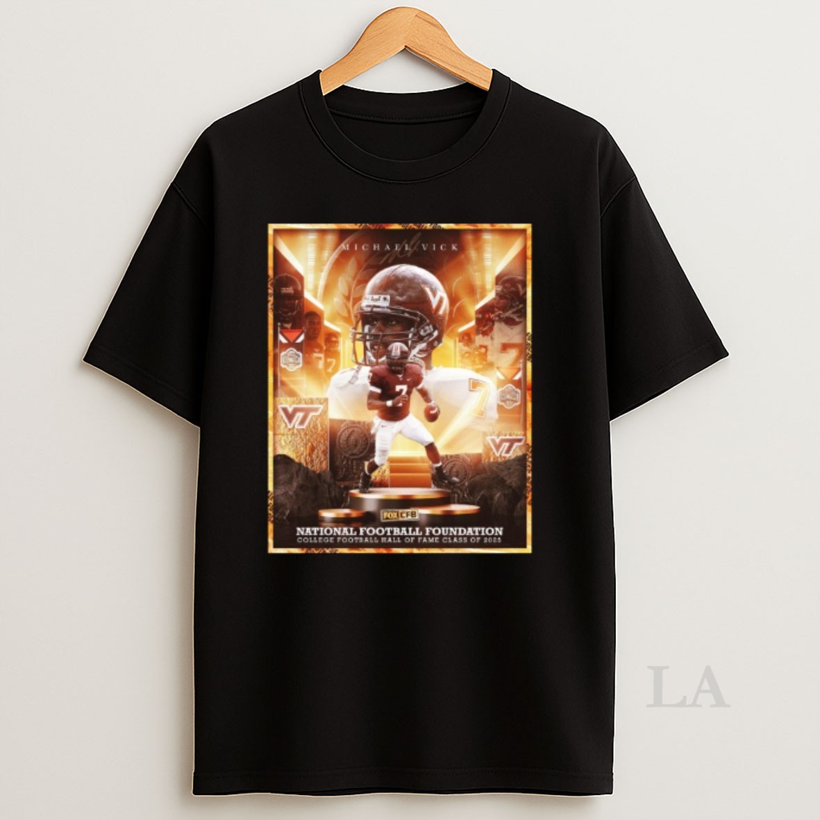 Original Michael Vick Being Inducted Into The 2025 College Football Hall Of Fame Shirt