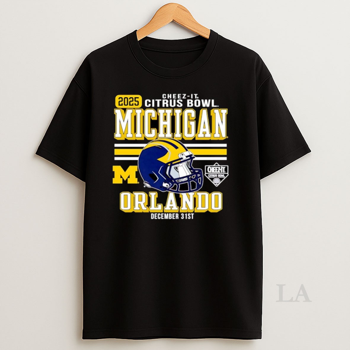 Original Michigan Wolverines Football 2025 Cheez It Citrus Bowl Helmet Shirt