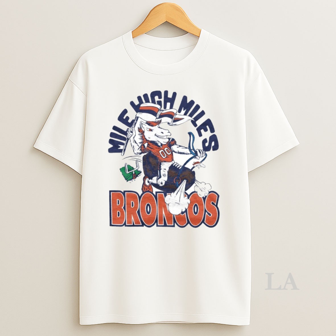 Original Miles Mile High Miles Denver Broncos Circle Shirt
