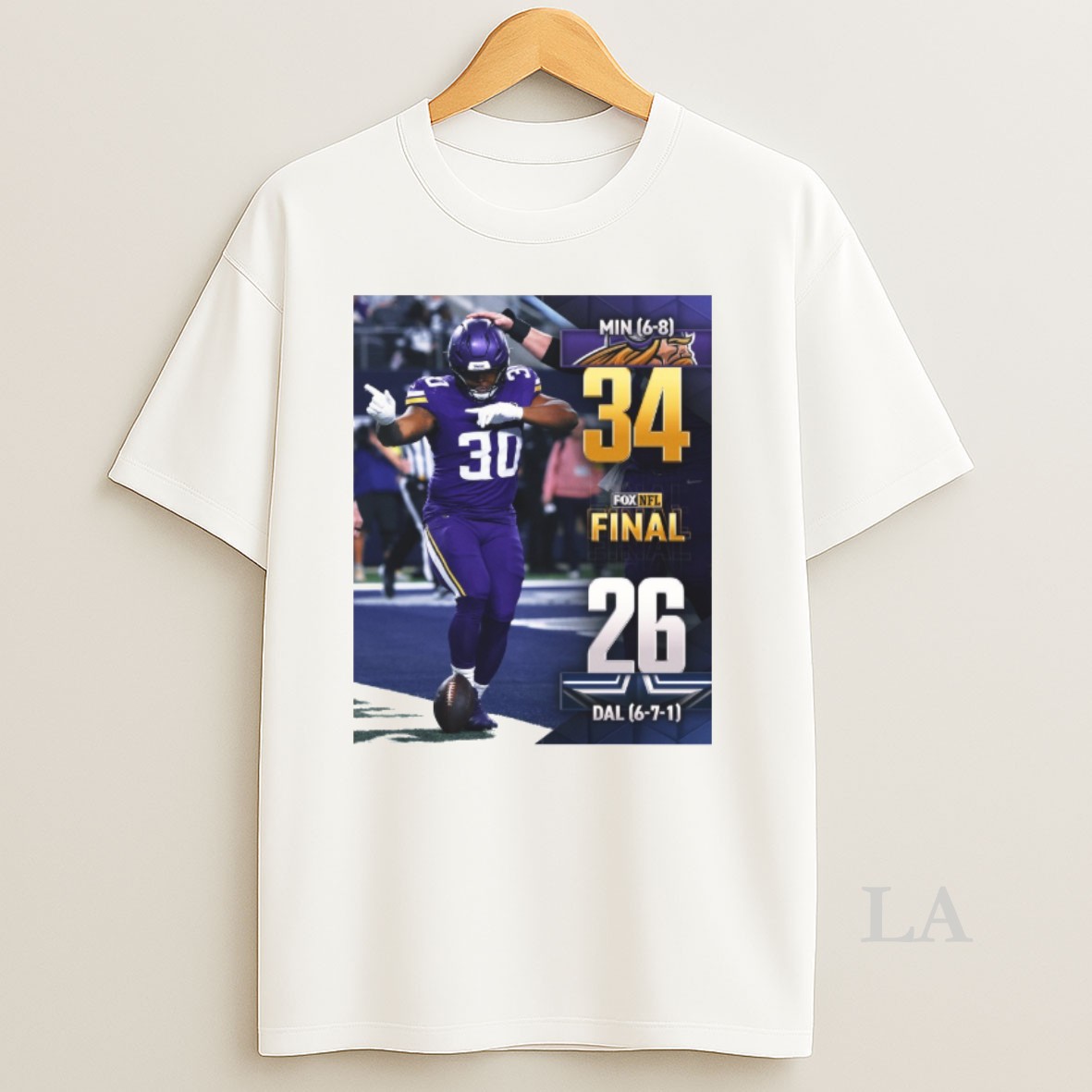 Original Minnesota Vikings Defeated Dallas Cowboys 34 26 On December 14 2025 Fox Nfl Shirt