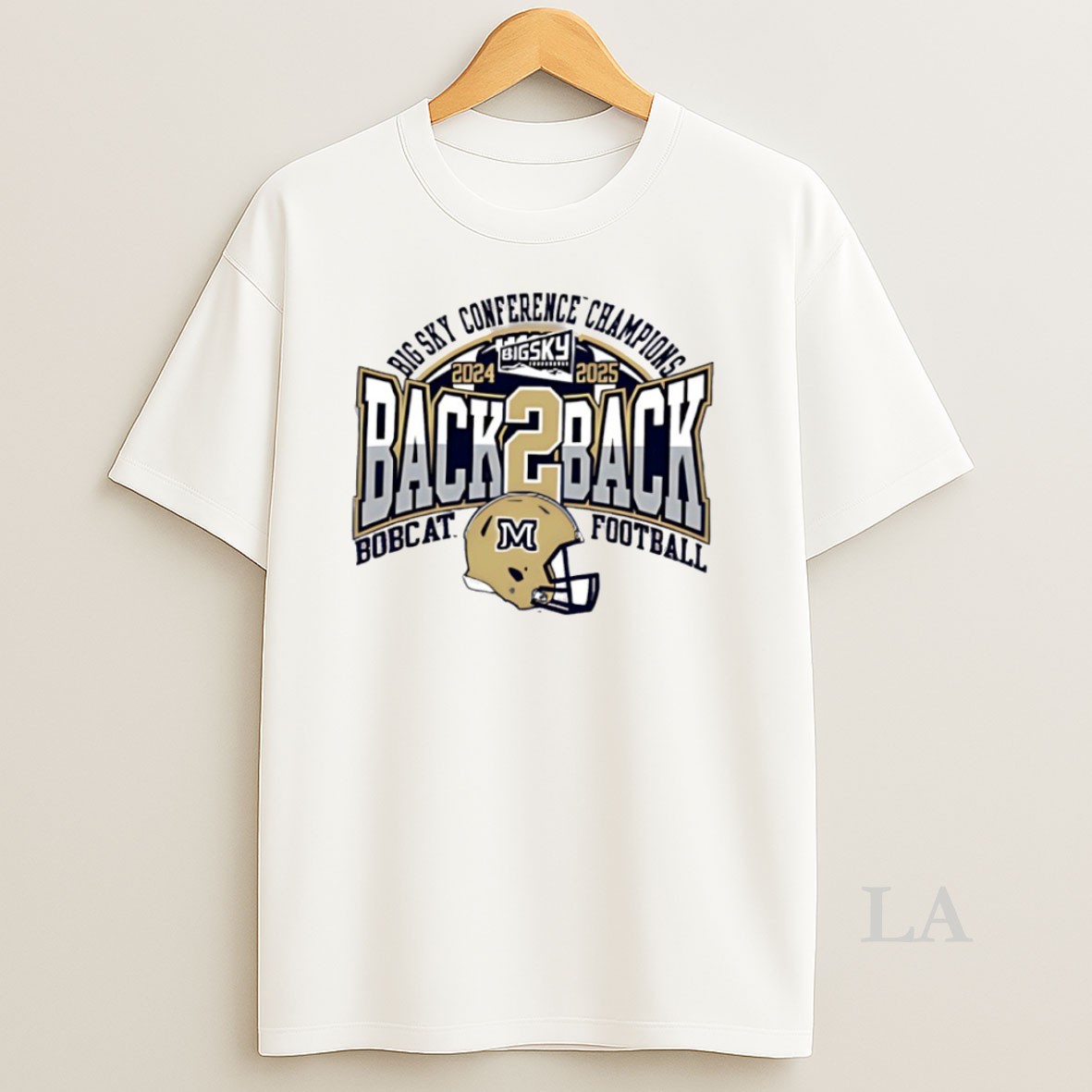 Original Montana State Bobcats 2025 Big Sky Conference Football Back 2 Back Champs Circle Shirt
