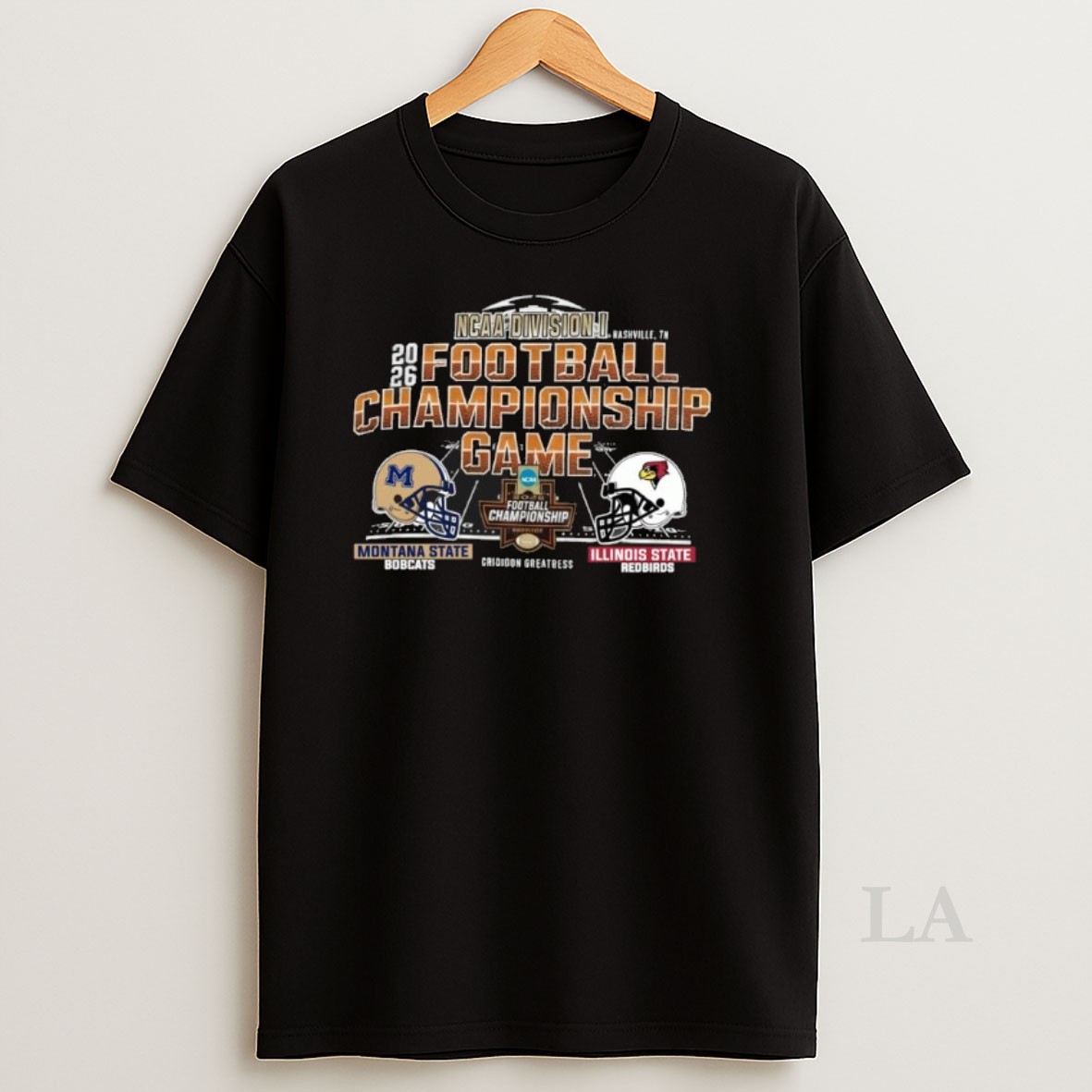 Original Montana State Vs Illinois State 2025 26 Ncaa Di Football Championship Game Head To Head Shirt