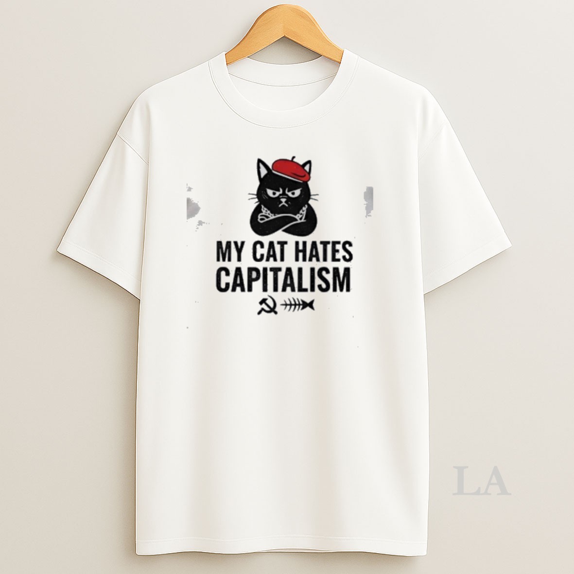 Original My Cat Hates Capitalism Shirt