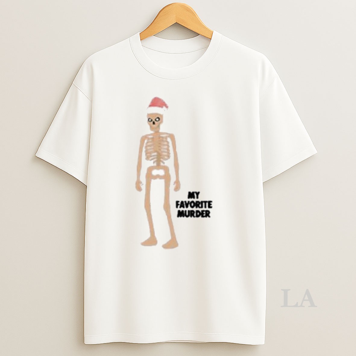 Original My Favorite Murder Skeleton Santa Christmas Shirt