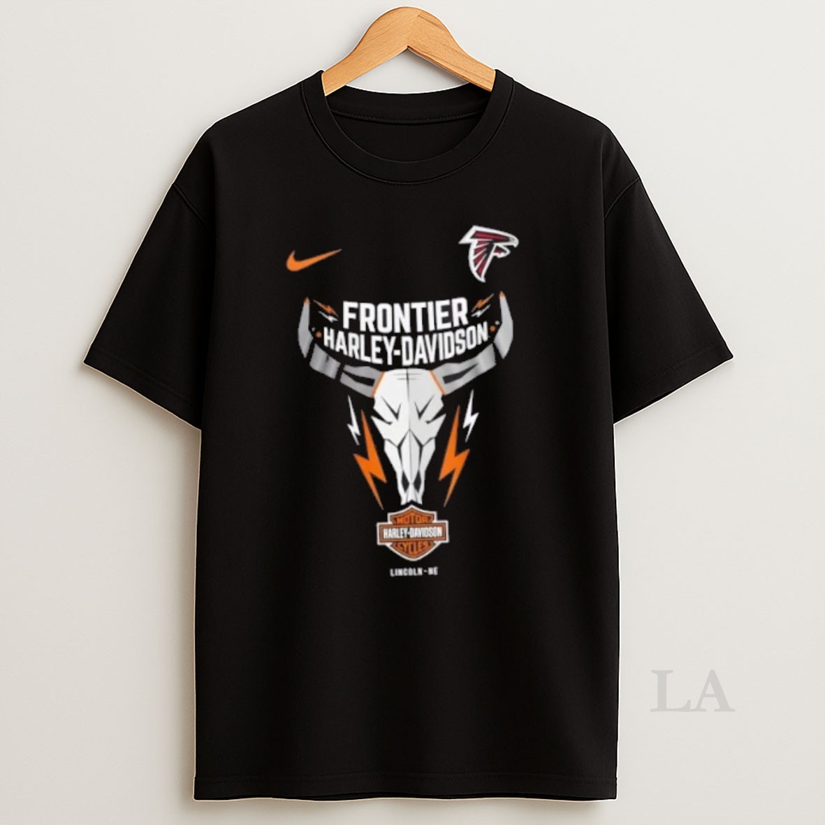 Original Nfl Atlanta Falcons X Frontier Harley Davidson 2 Sided Shirt