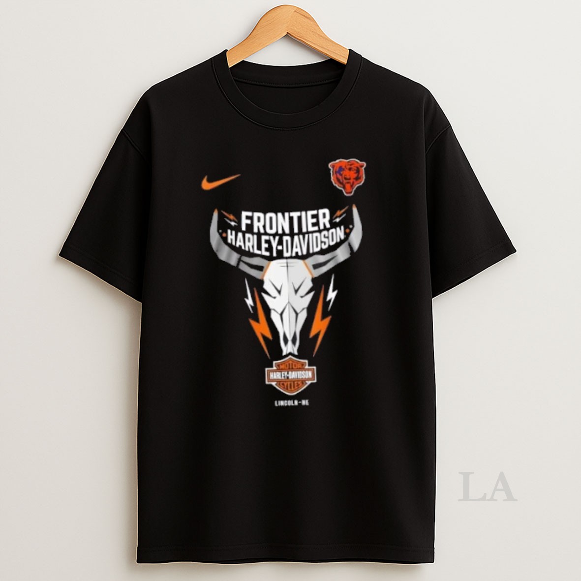 Original Nfl Chicago Bears X Frontier Harley Davidson 2 Sided Shirt