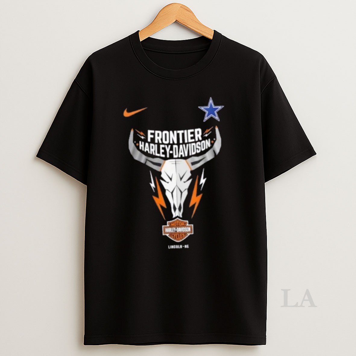 Original Nfl Dallas Cowboys X Frontier Harley Davidson 2 Sided Shirt