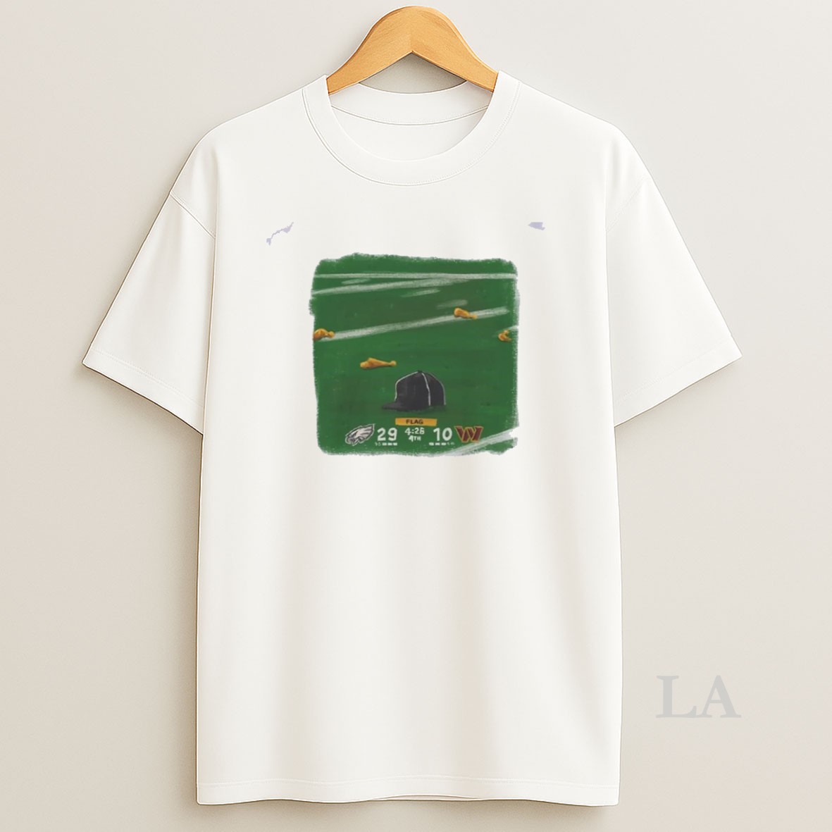 Original Nfl Eagles Vs Commanders Hat On The Field Shirt