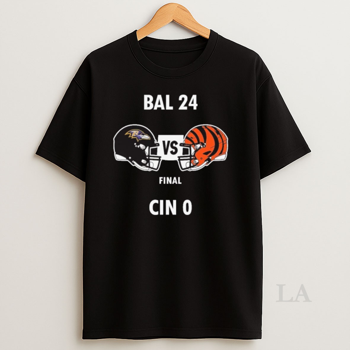 Original Nfl Game Baltimore Ravens Defeated Cincinnati Bengals Final Score 24 0 Helmets Shirt