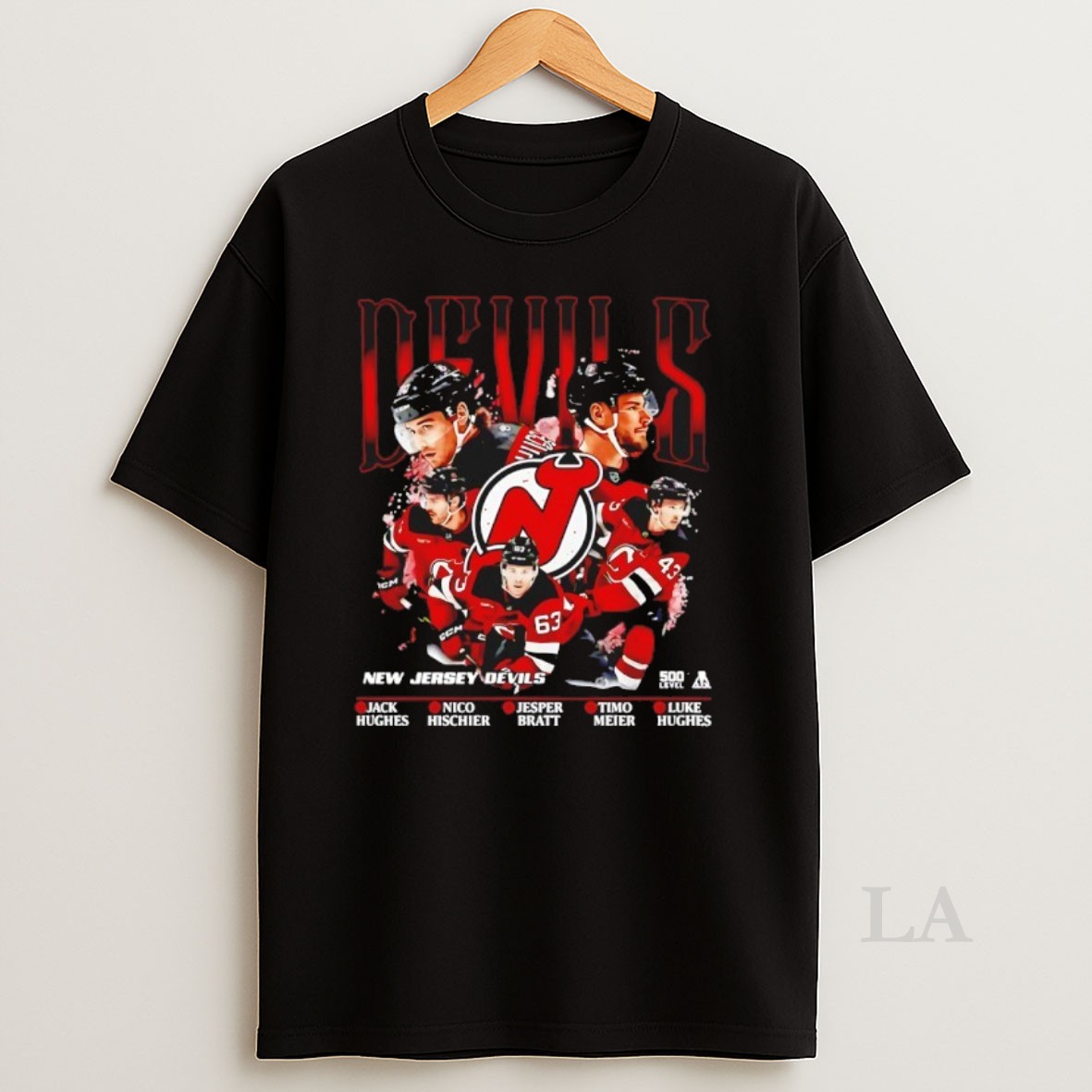 Original New Jersey Devils Hockey 5 Stars Jack Nico Jesper Timo Luke Nhl Shirt