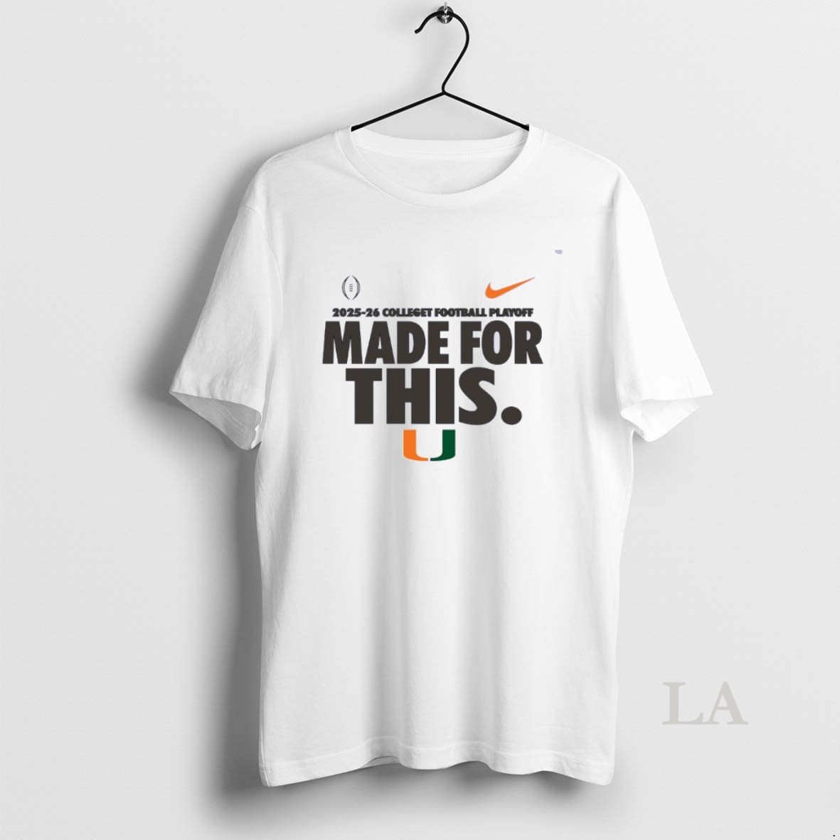 Original Nike X Made For This Miami Hurricanes 2025 Cfp Bound Shirt