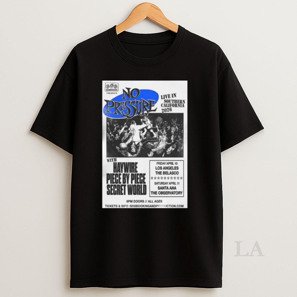 Original No Pressure La The Belasco Apr 10 2026 Shirt