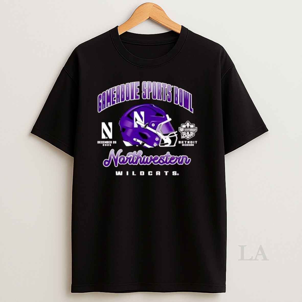 Original Northwestern Wildcats 2025 Gameabove Sports Bowl Helmet Shirt