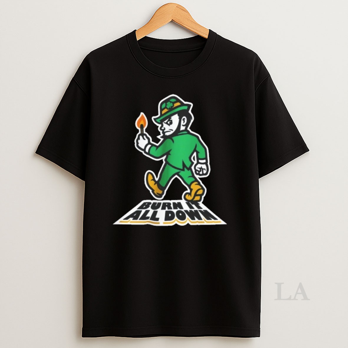 Original Notre Dame Fighting Irish Burn It All Down Mascot Shirt
