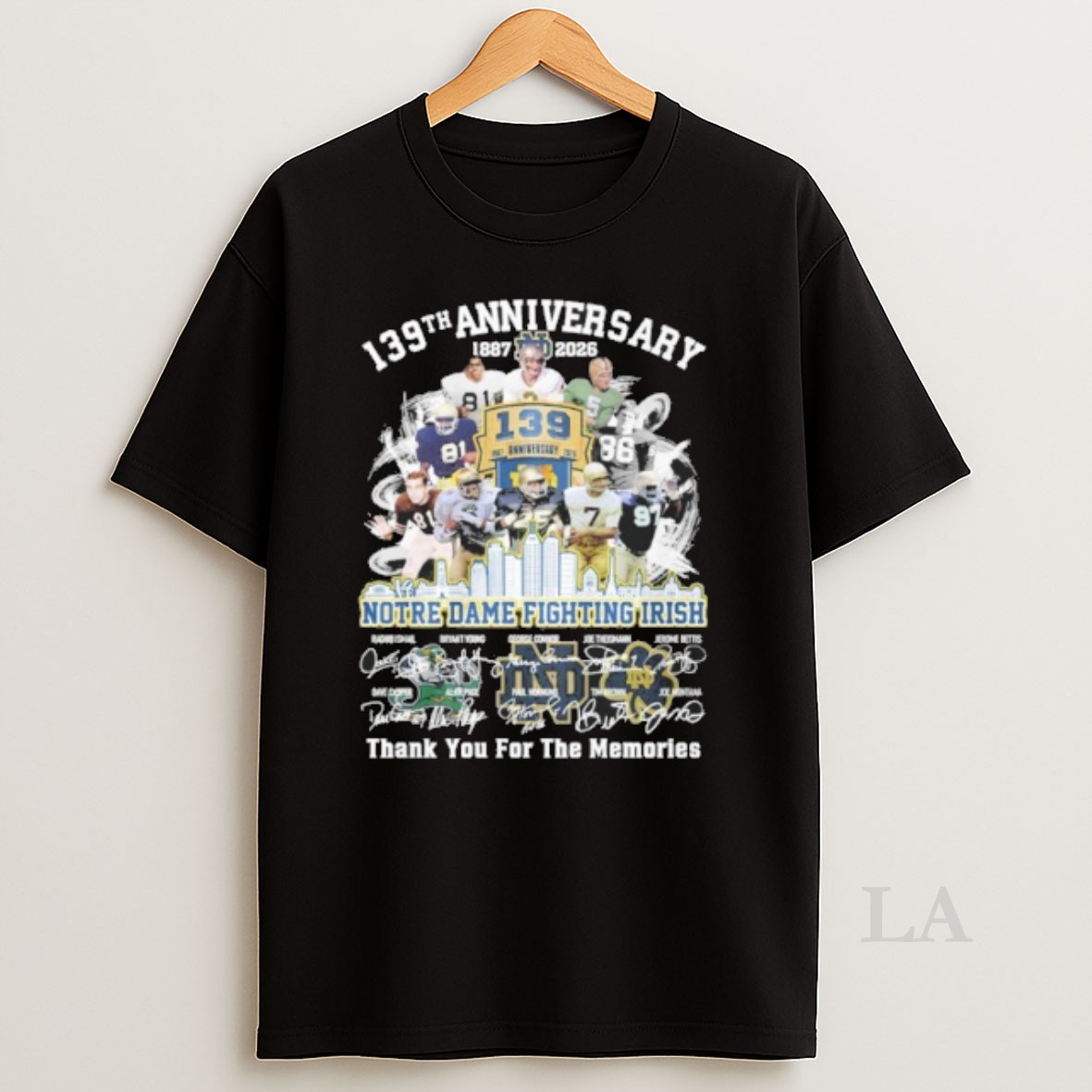 Original Notre Dame Fighting Irish Team Legend 139th Anniversary 1887 2026 Shirt