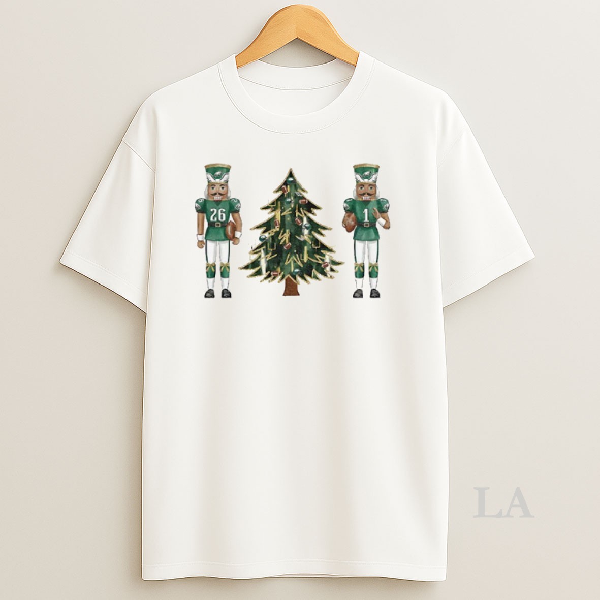 Original Nutcracker Jalen Hurts Vs Saquon Barkley Philadelphia Eagles Football Merry Christmas Shirt