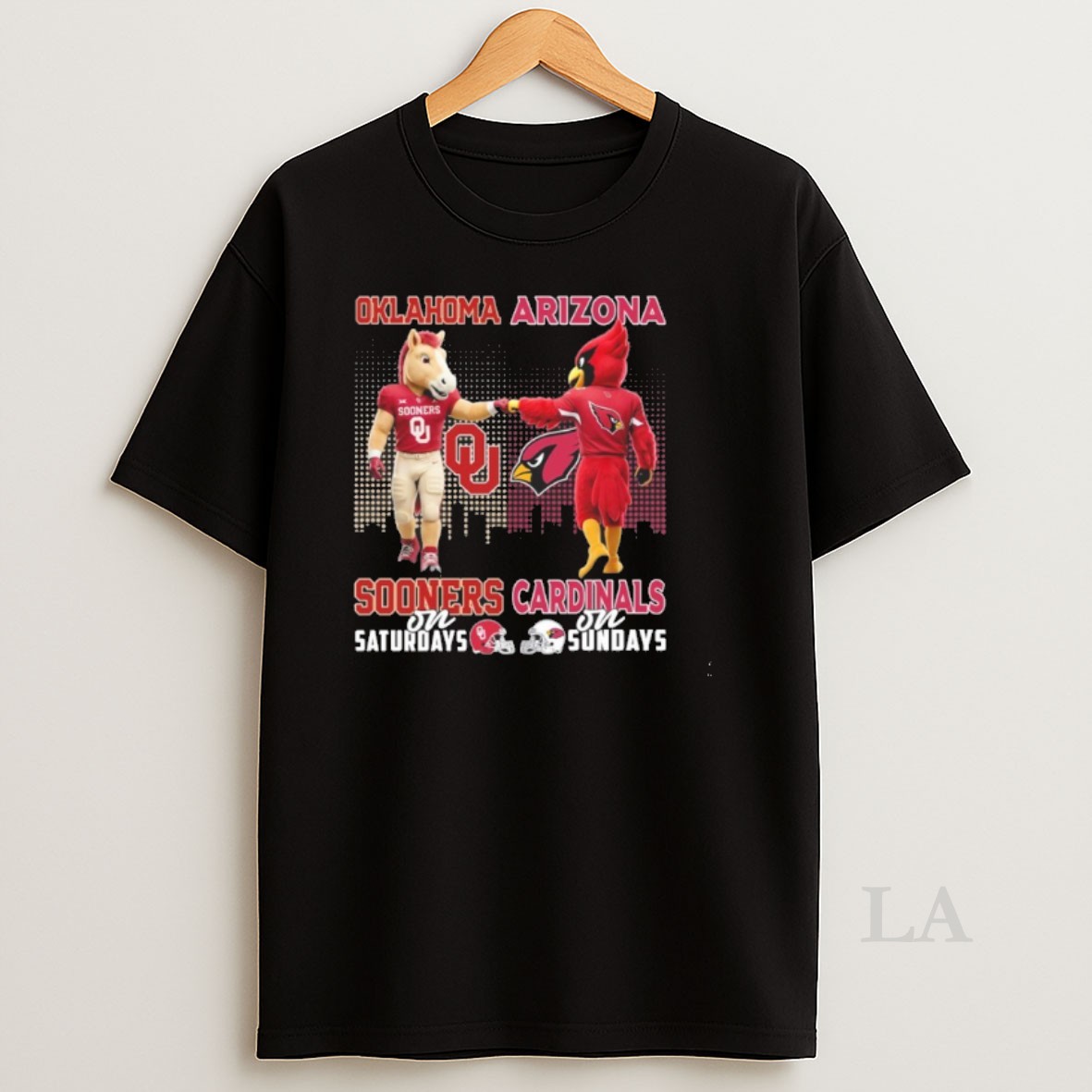 Original Oklahoma Sooners And Arizona Cardinals Mascot On Saturdays And On Sundays Shirt