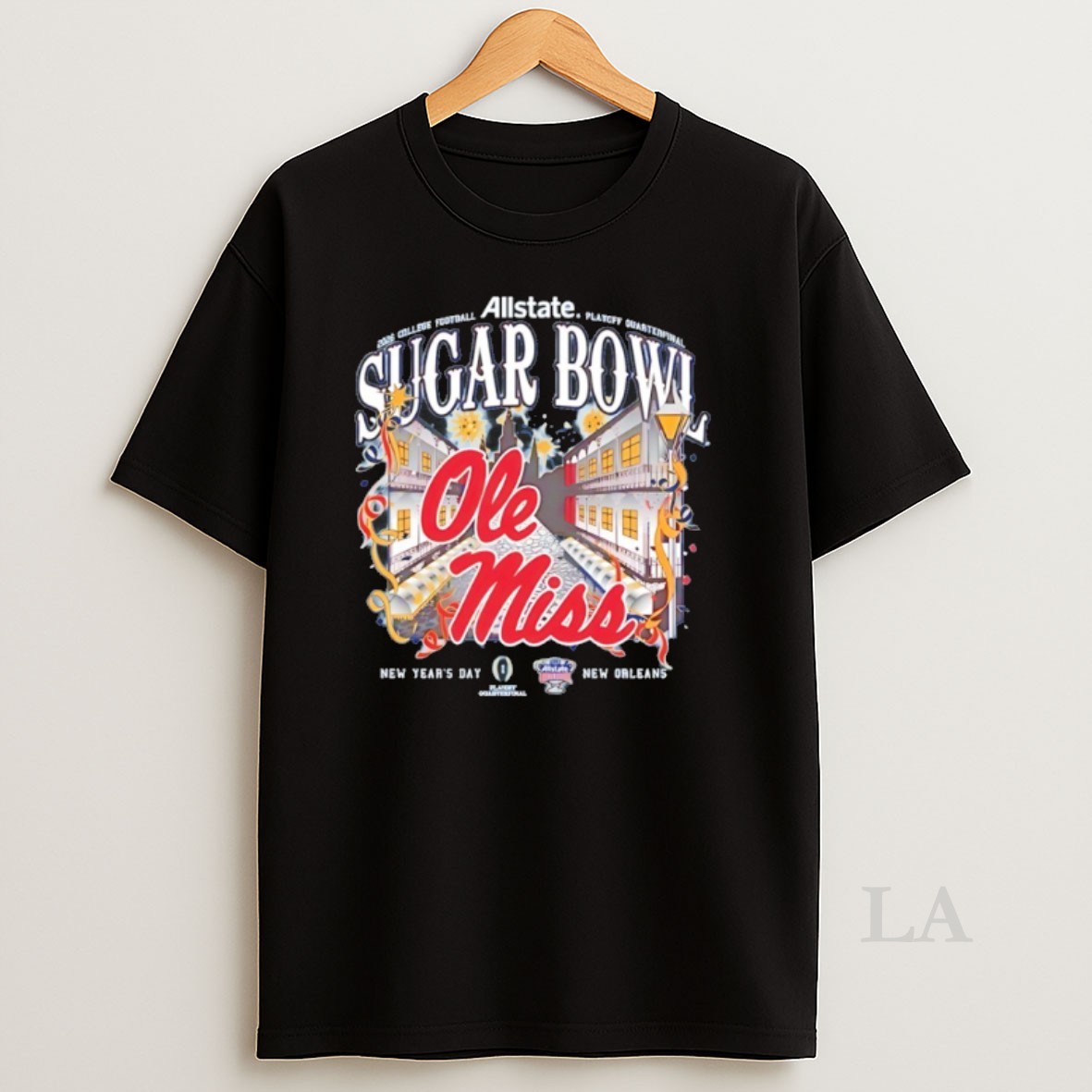 Original Ole Miss Rebels 2025 26 College Football Playoff Sugar Bowl Simple Nola Shirt
