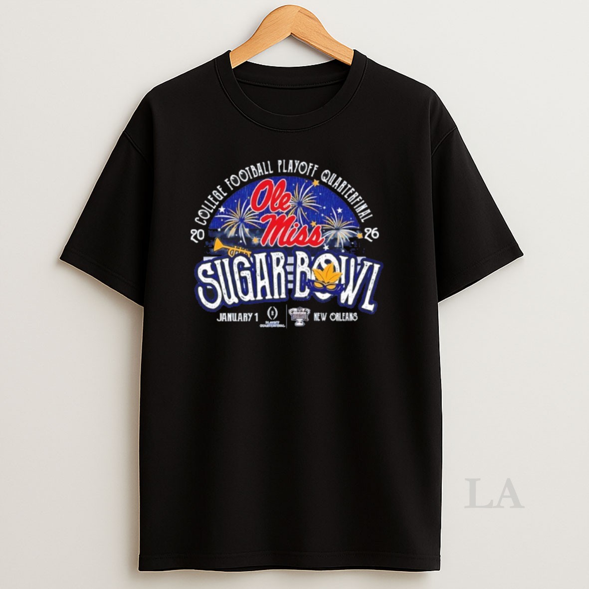 Original Ole Miss Rebels College Football Playoff Quarterfinal 2026 Sugar Bowl Fireworks Shirt