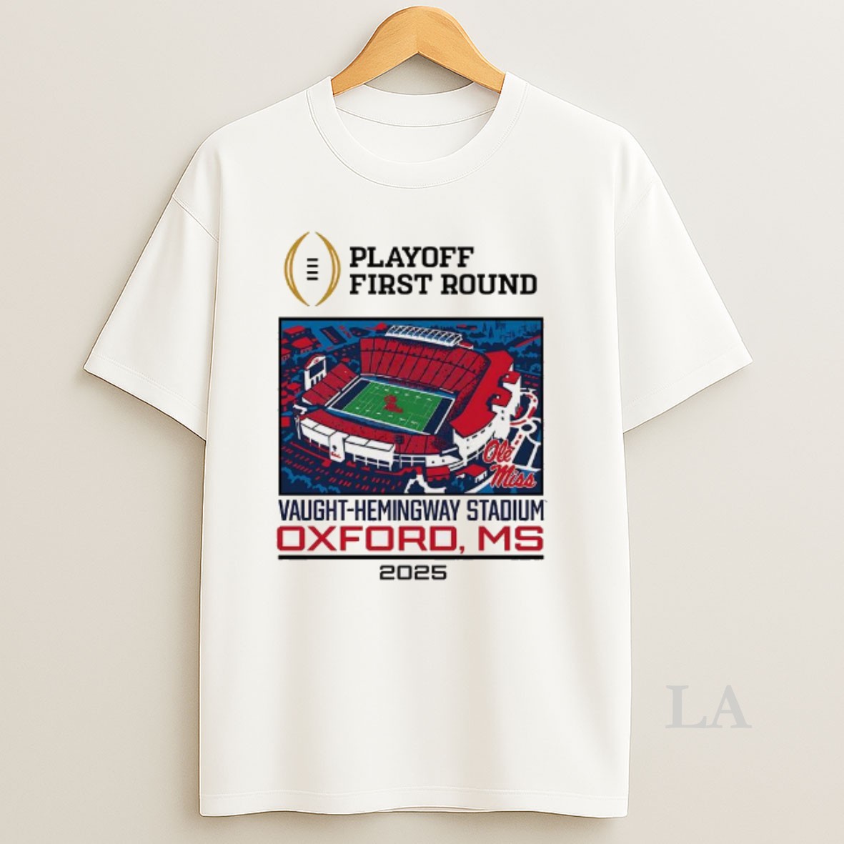 Original Ole Miss Rebels Ncaa Cfp 2025 First Round Live From Vaught_e2_80_93hemingway Stadium Shirt