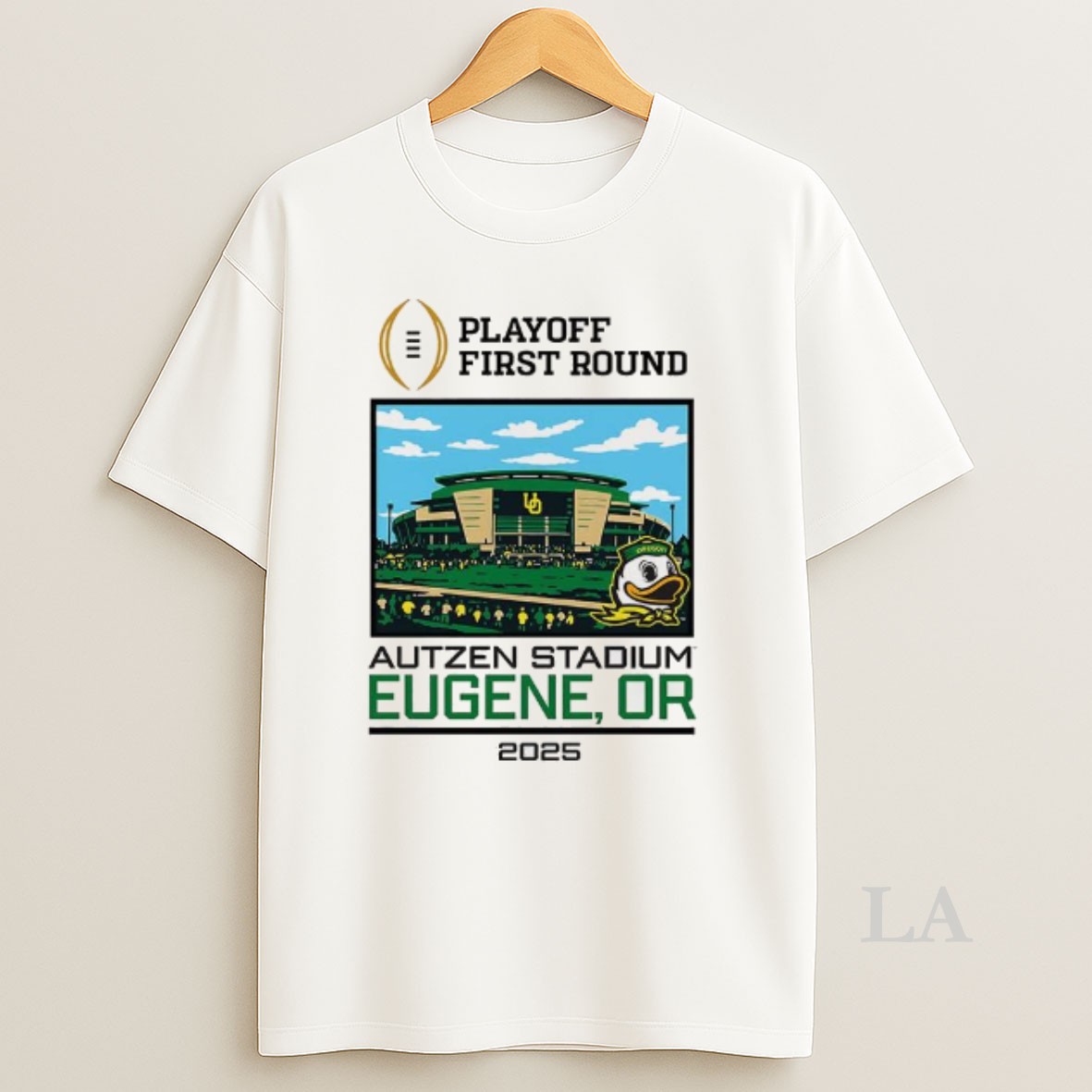 Original Oregon Ducks Ncaa Cfp 2025 First Round Live From Autzen Stadium Shirt