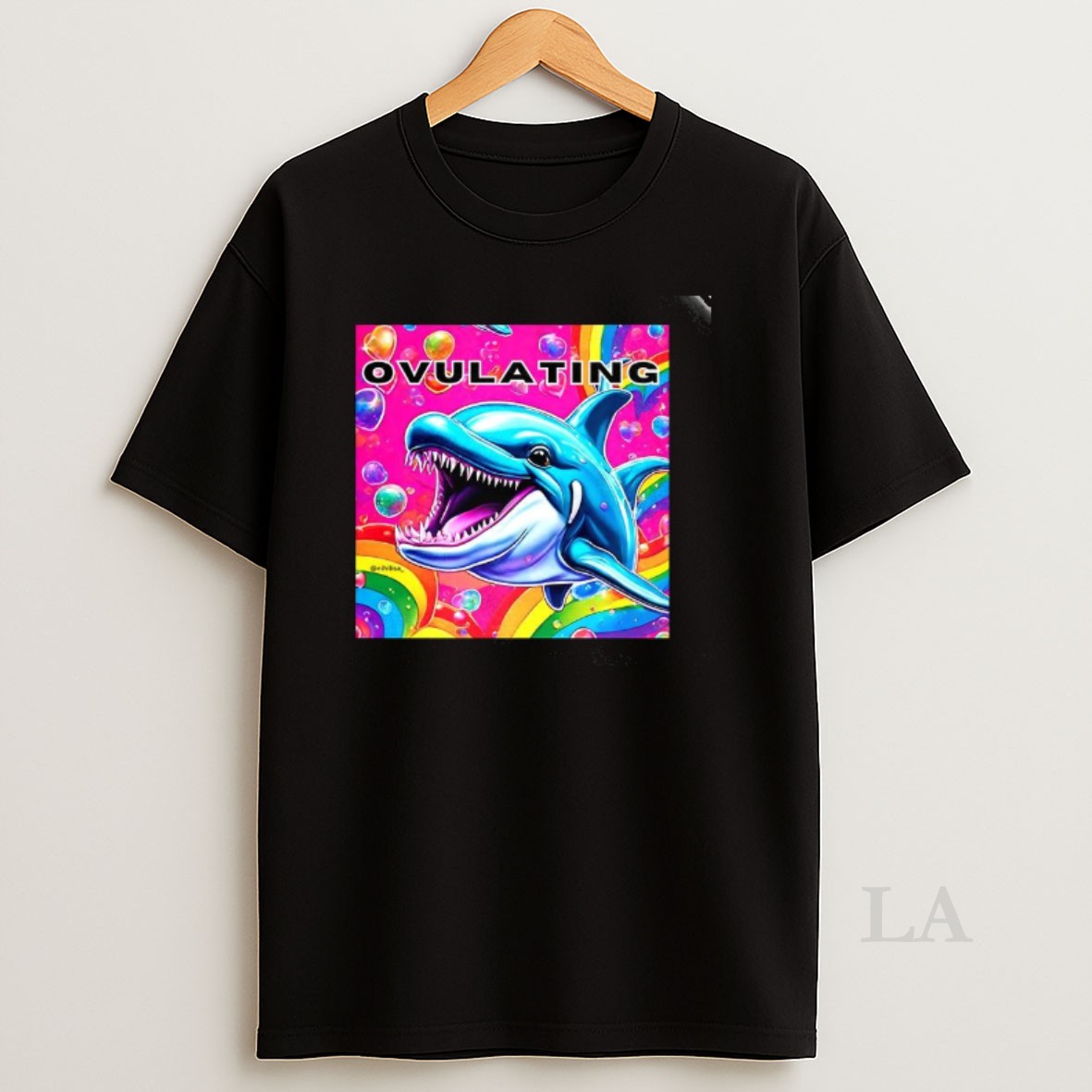 Original Ovulations Dolphin Rainbow Meme Shirt