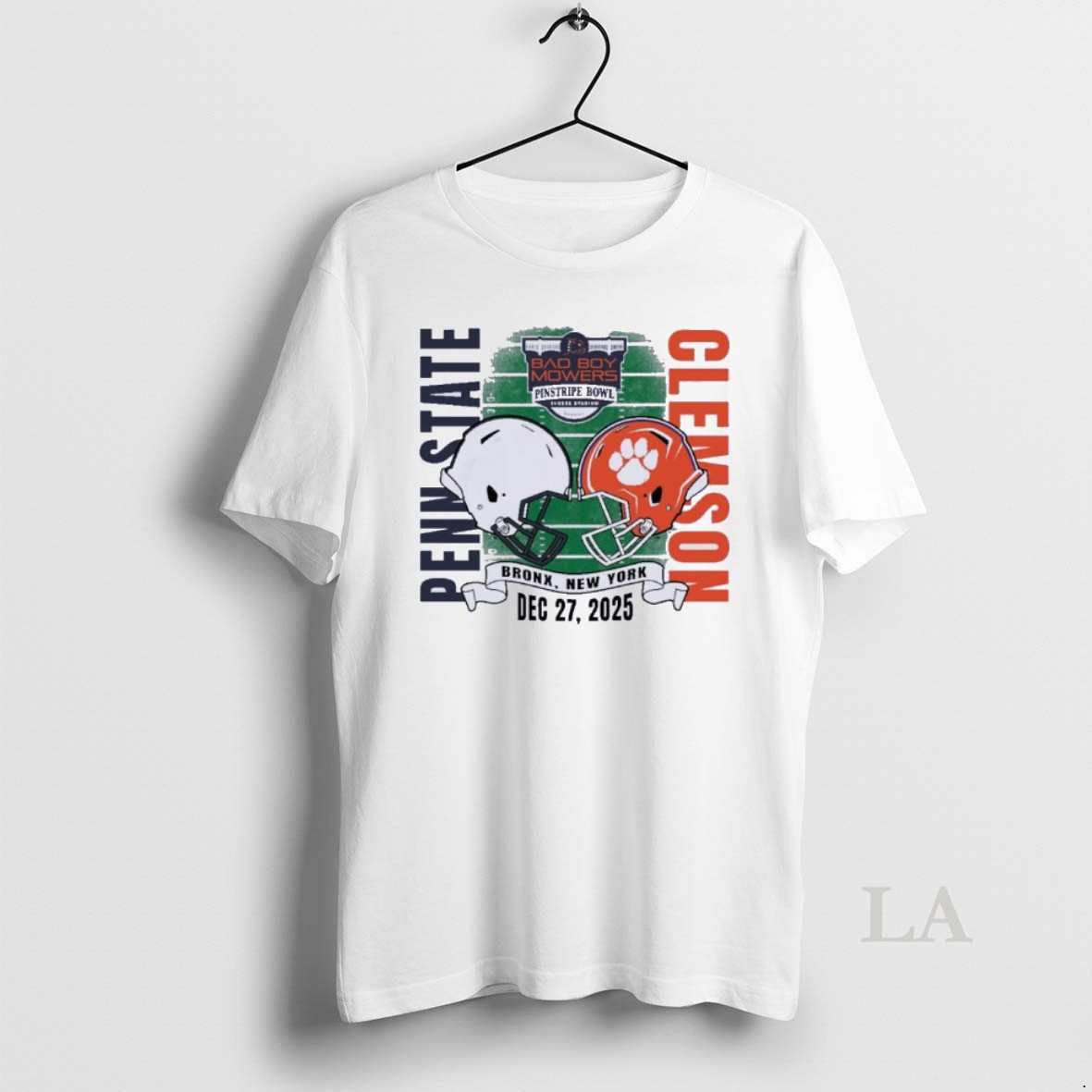 Original Penn State Dueling Helmet Vs Clemson Tigers 2025 Pinstripe Bowl Shirt
