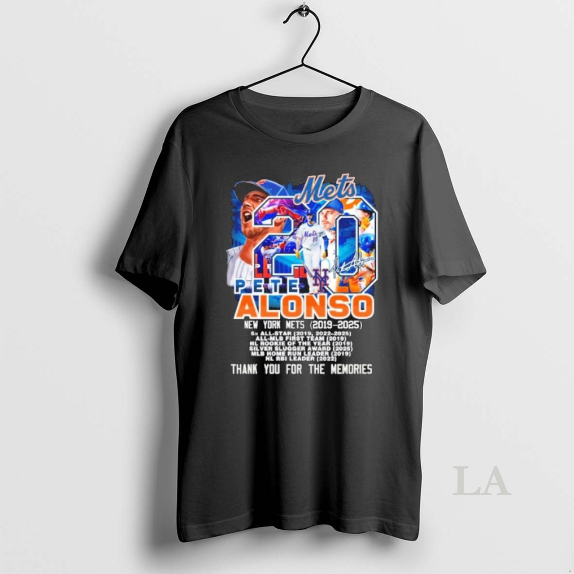 Original Pete Alonso New York Mets 2019 2025 Thank You For The Memories Shirt